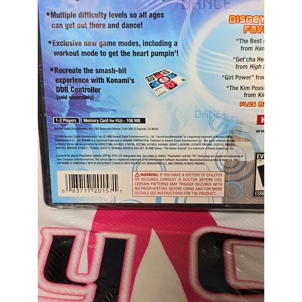 Dance Dance Revolution, DDR Max2 PS2 Game‎ + One PS2 Wired Dance Pad Mat